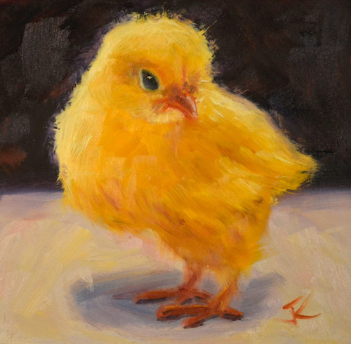 Sunny Peep 5x5 $260 at Hunter Wolff Gallery